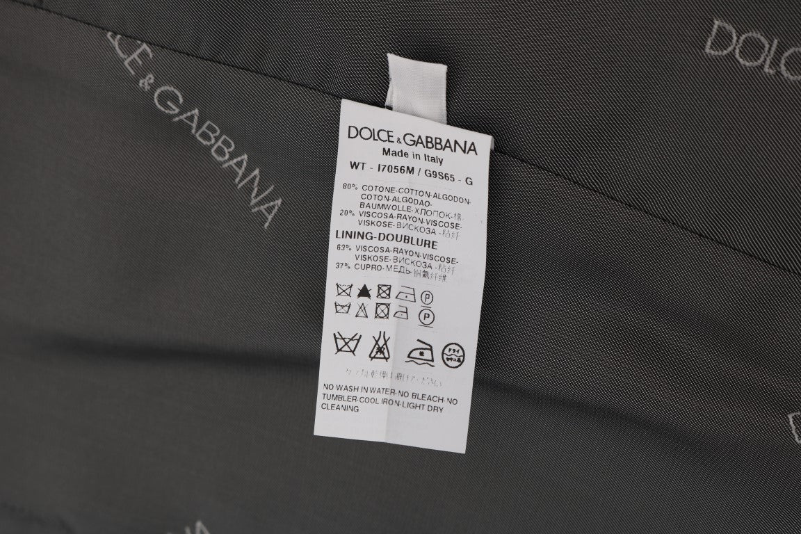Dolce & Gabbana Sleek Gray Single - Breasted Waistcoat Vest - Sandy Store ByNet
