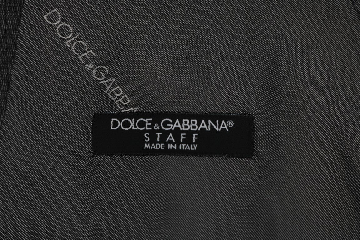 Dolce & Gabbana Sleek Gray Single - Breasted Waistcoat Vest - Sandy Store ByNet