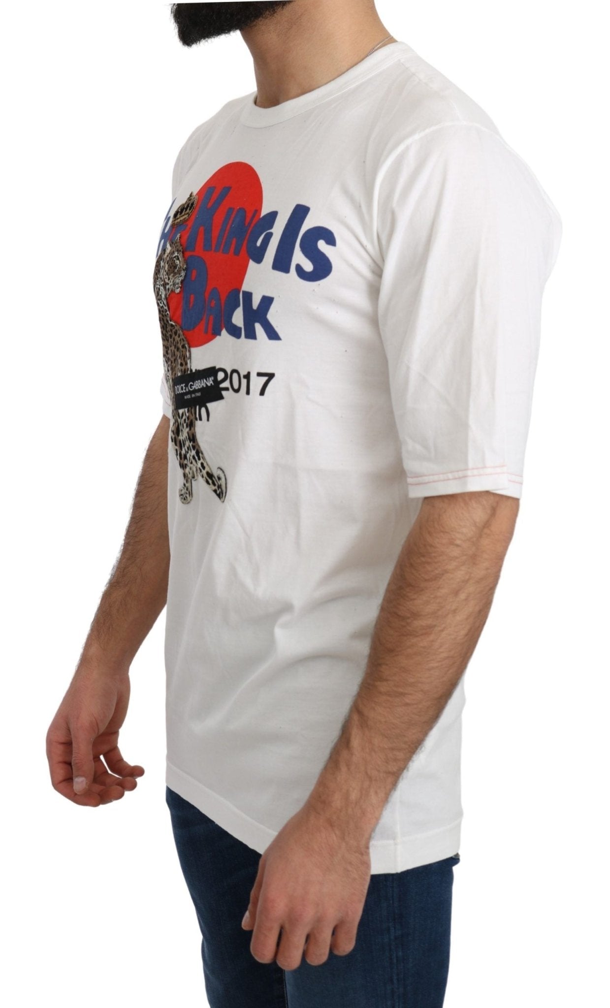 Dolce & Gabbana Sleek Leopard Print Slim Fit Tee - Sandy Store ByNet