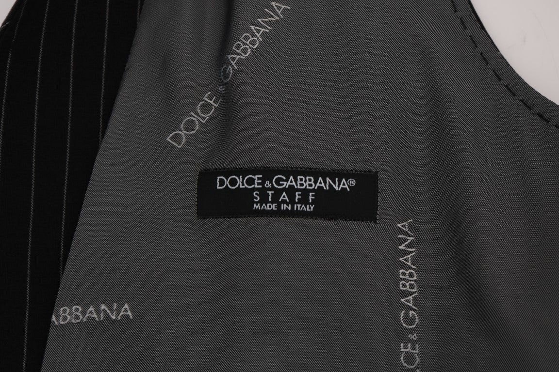 Dolce & Gabbana Sleek Striped Waistcoat Vest - Sandy Store ByNet