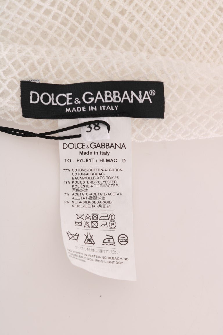 Dolce & Gabbana Sleeveless Transparent Net Tank Top - Sandy Store ByNet