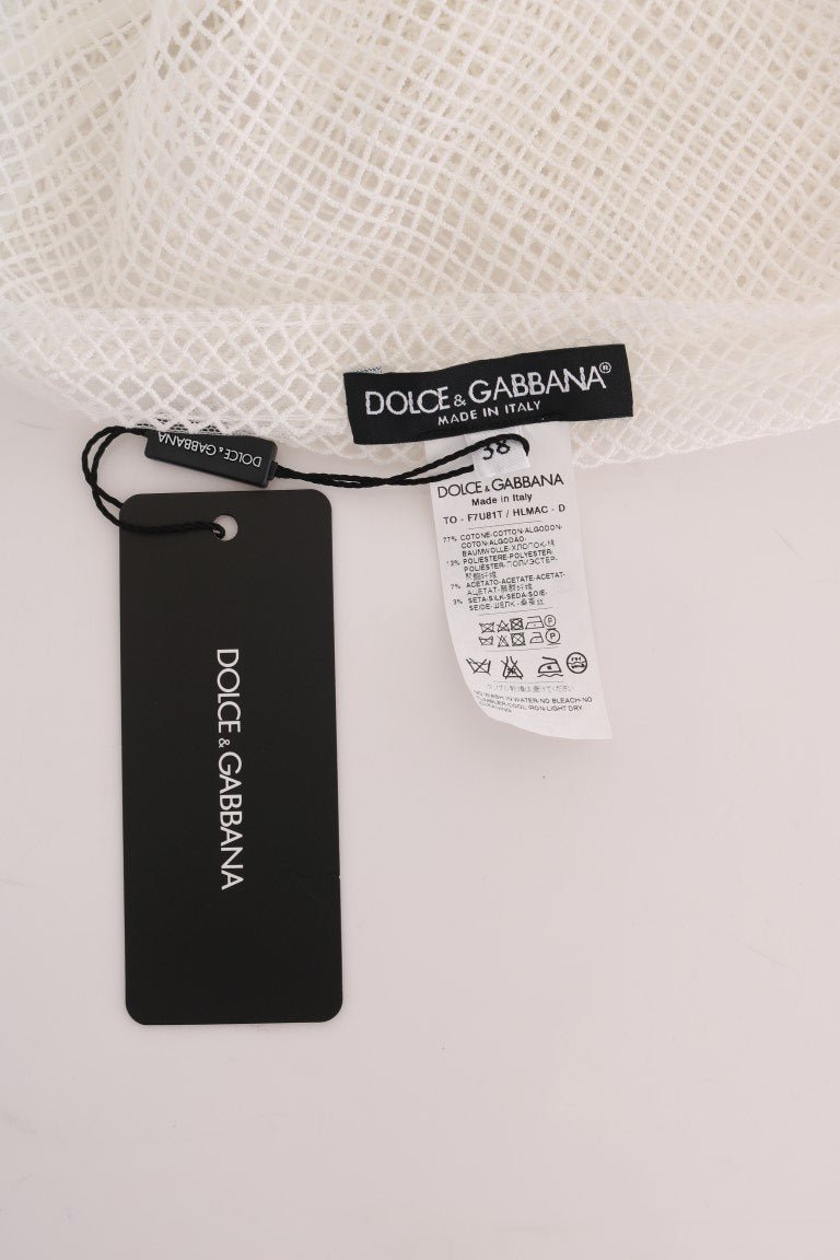 Dolce & Gabbana Sleeveless Transparent Net Tank Top - Sandy Store ByNet