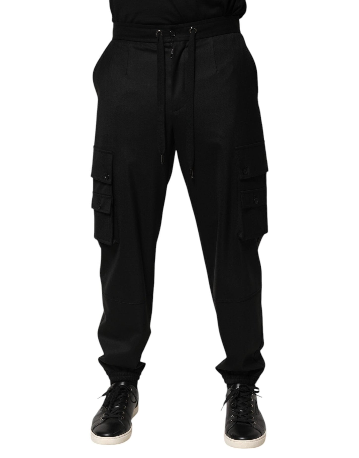 Dolce & Gabbana Solid Black Cargo Jogger Men Sweatpants Pants – IT48 | M par Dolce & Gabbana | Disponible sur Sandy Store ByNet