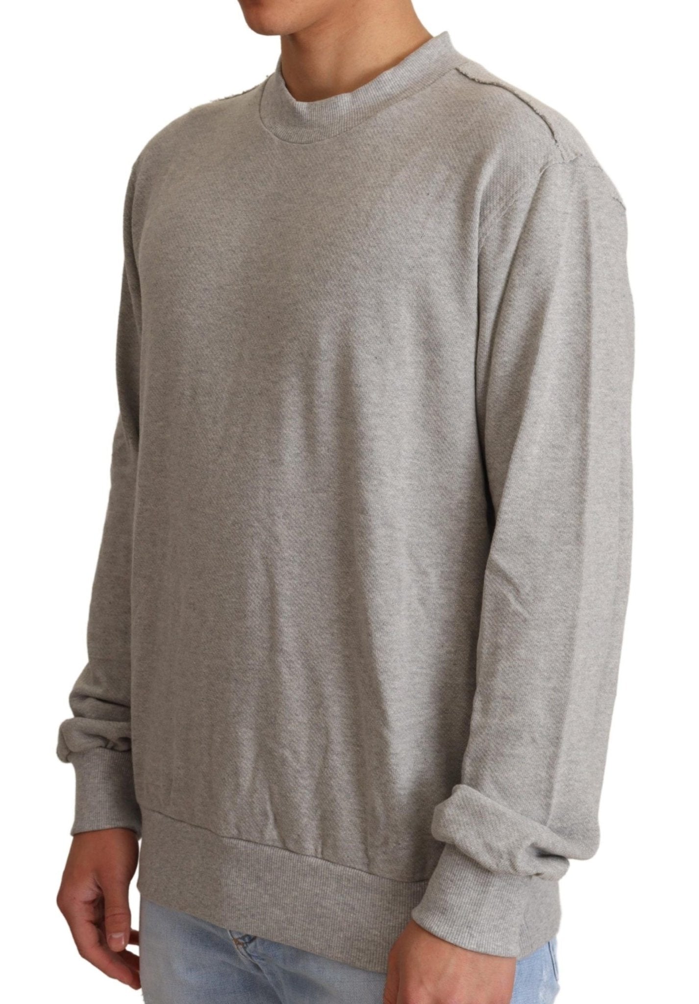 Dolce & Gabbana Sophisticated Gray Crewneck Sweater - Sandy Store ByNet