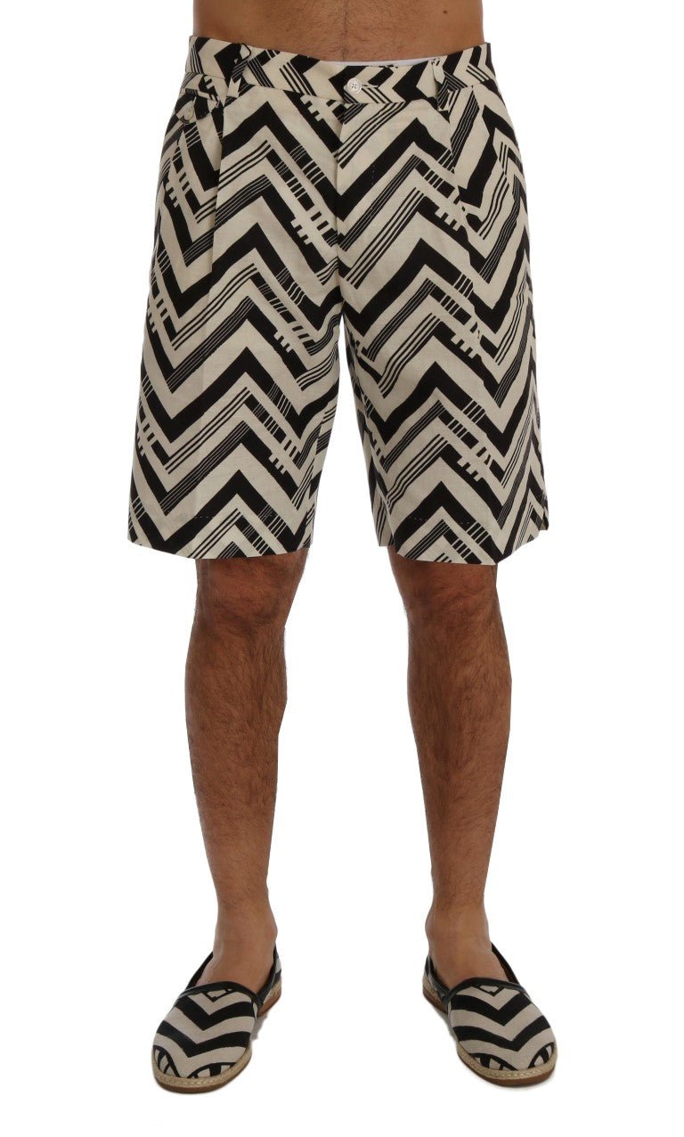 Dolce & Gabbana Striped Casual Knee - High Shorts - Sandy Store ByNet