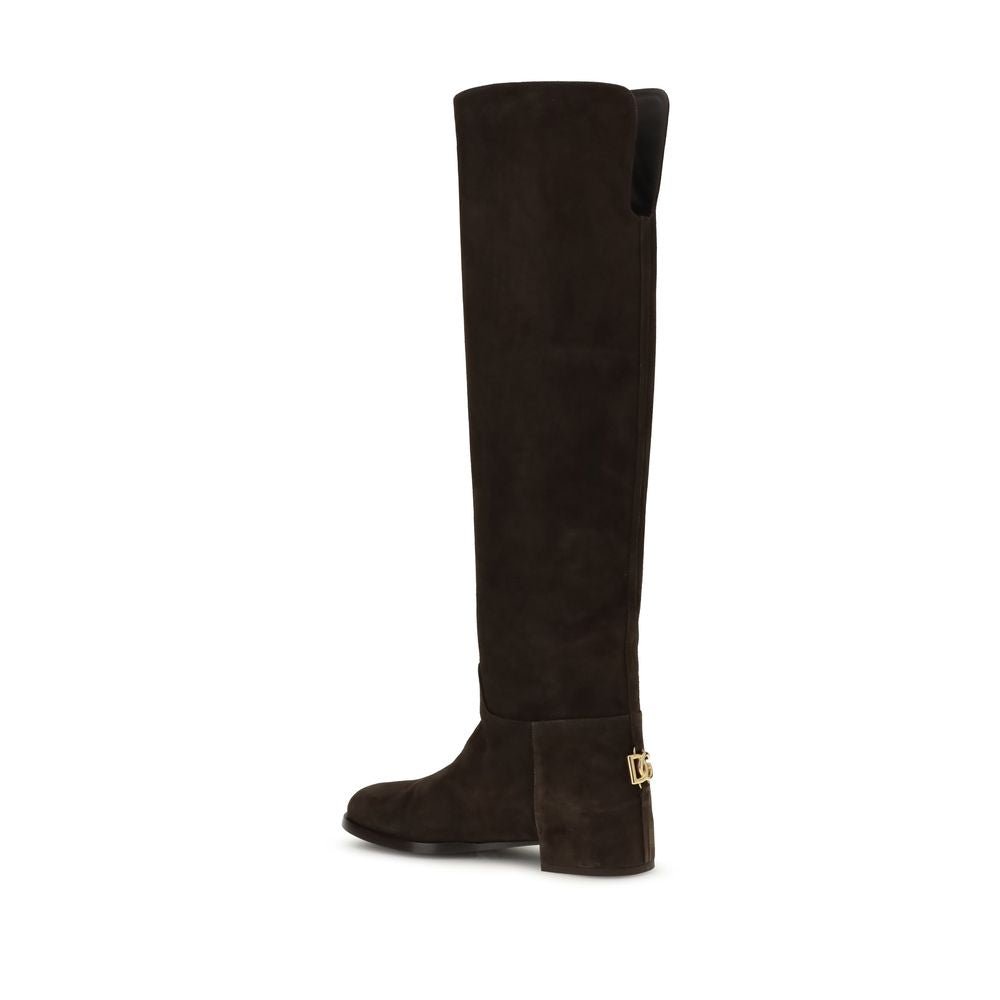 Dolce & Gabbana Suede High Boots – EU36/US6 par Dolce & Gabbana | Disponible sur Sandy Store ByNet