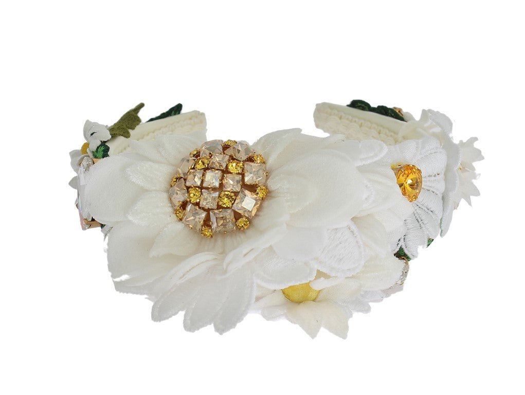 Dolce & Gabbana Sunflower Crystal Luxury Headband - Sandy Store ByNet