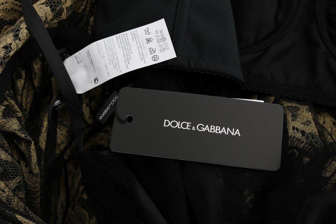 Dolce & Gabbana Sunflower Lace Crystal Maxi Shift Dress - Sandy Store ByNet