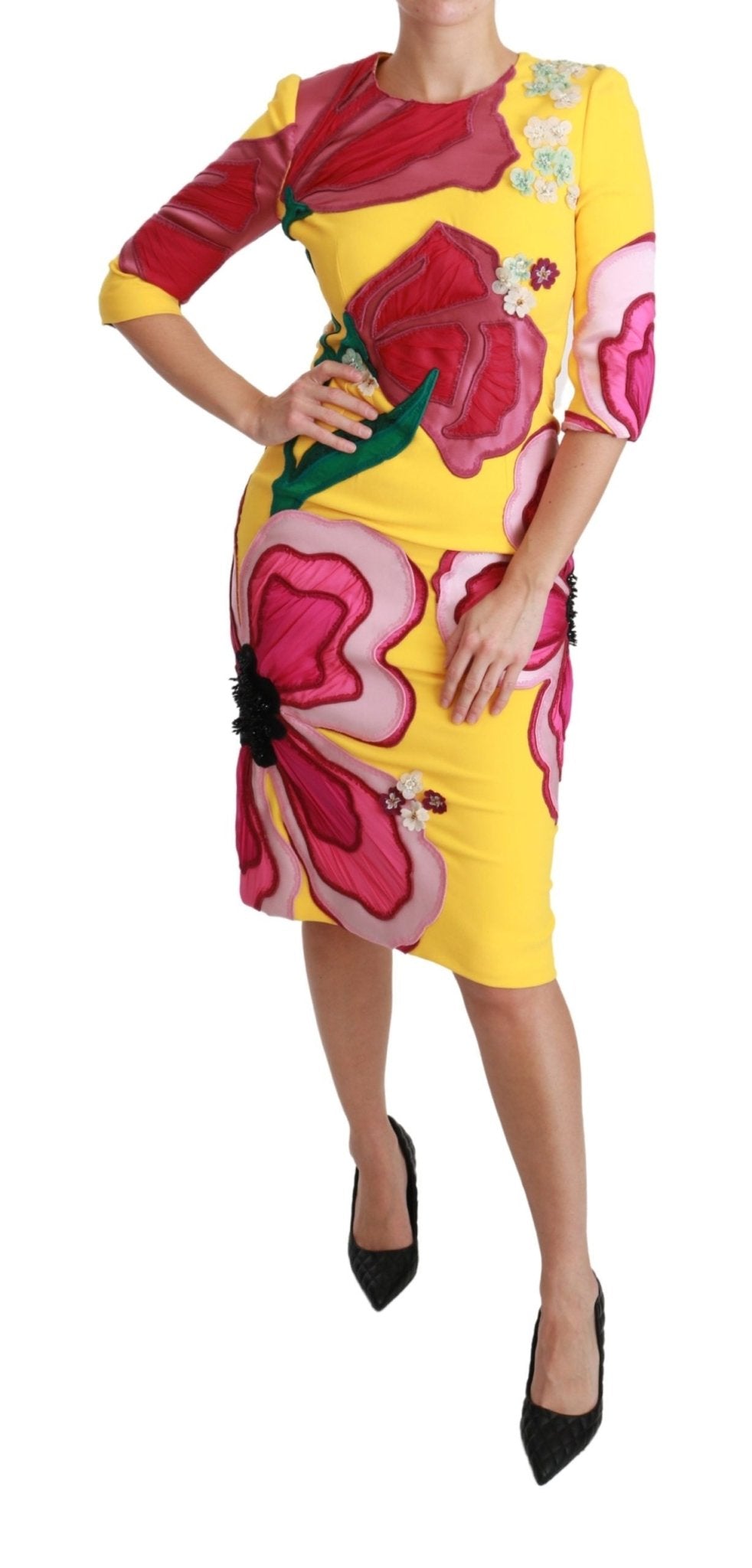 Dolce & Gabbana Sunshine Bloom Sheath Knee - Length Dress - Sandy Store ByNet