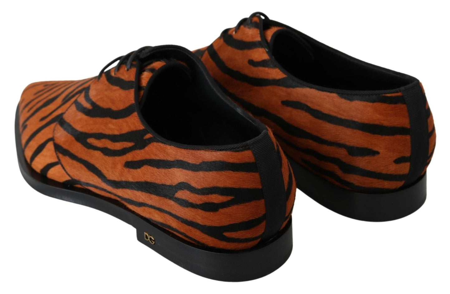 Dolce & Gabbana Tiger Pattern Dress Shoes with Pony Hair - Sandy Store ByNet
