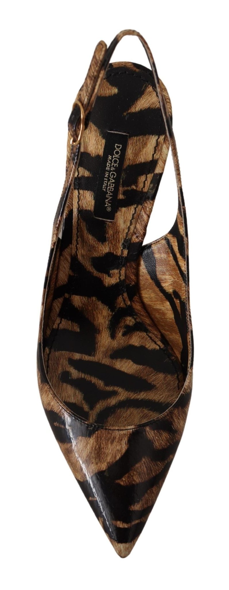 Dolce & Gabbana Tiger Pattern Slingback Heels Pumps - Sandy Store ByNet