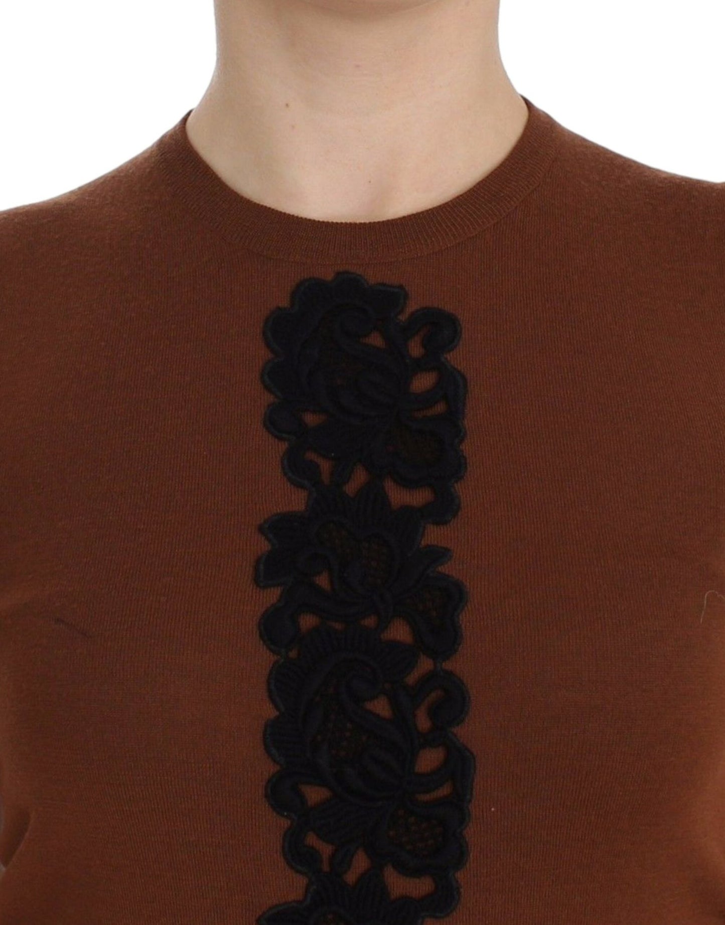Dolce & Gabbana Timeless Wool and Lace Sleeveless Vest - Sandy Store ByNet