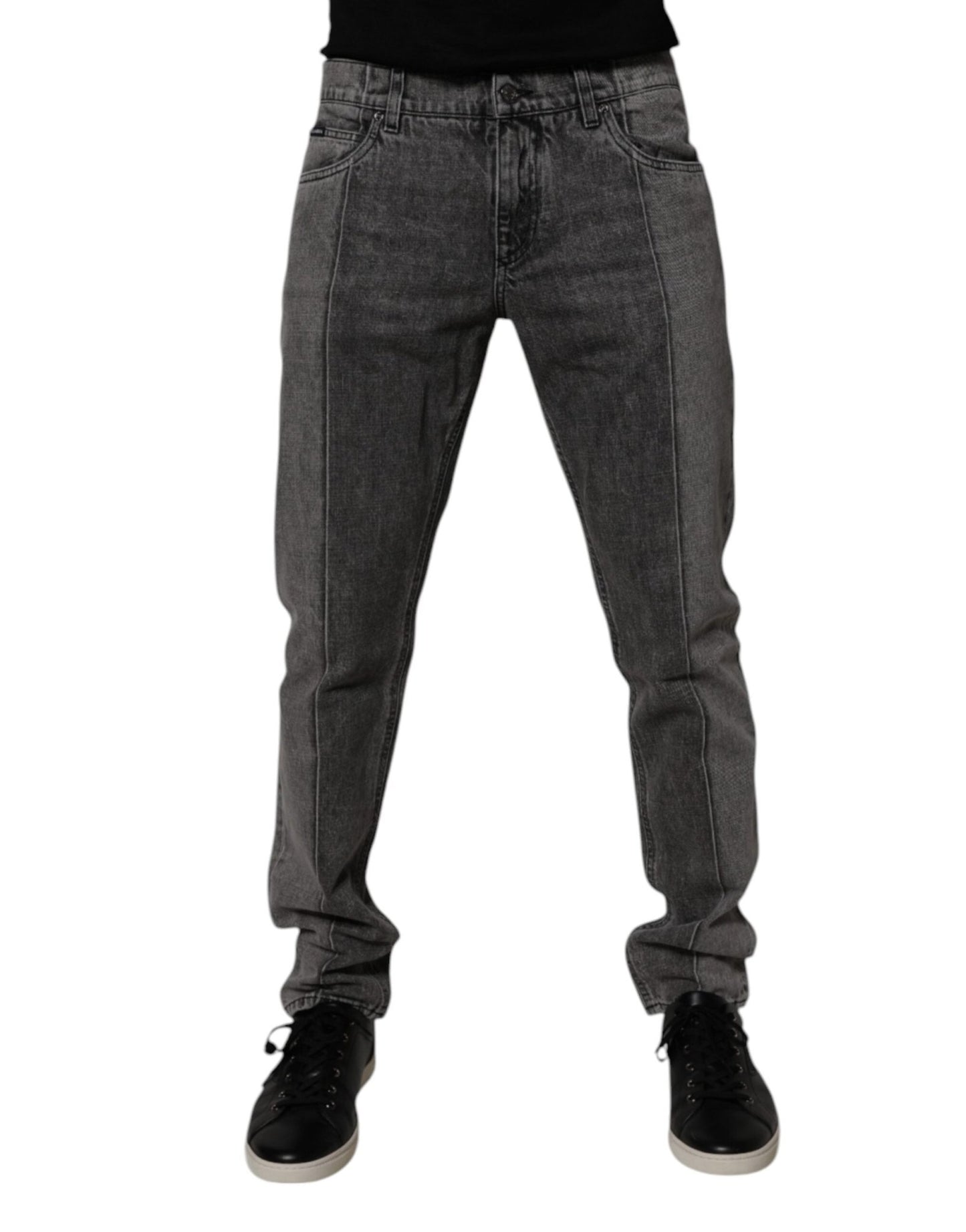 Dolce & Gabbana Two Tone Gray Cotton Denim Jeans – IT50 | L par Dolce & Gabbana | Disponible sur Sandy Store ByNet