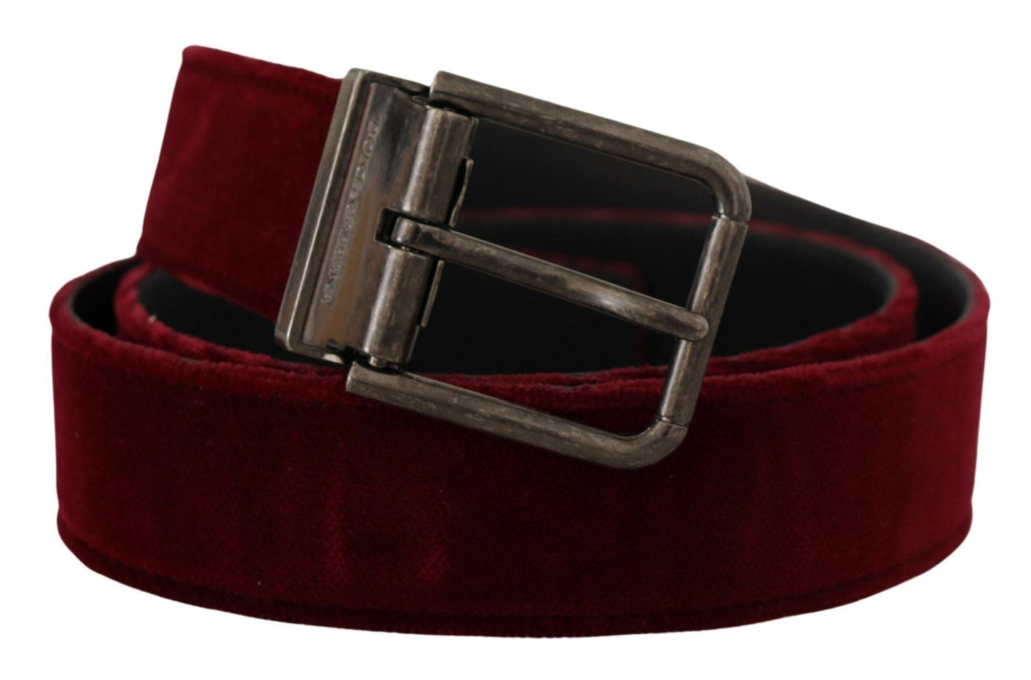Dolce & Gabbana Velvet Maroon Elegance Belt – 90 cm / 36 Inches par Dolce & Gabbana | Disponible sur Sandy Store ByNet