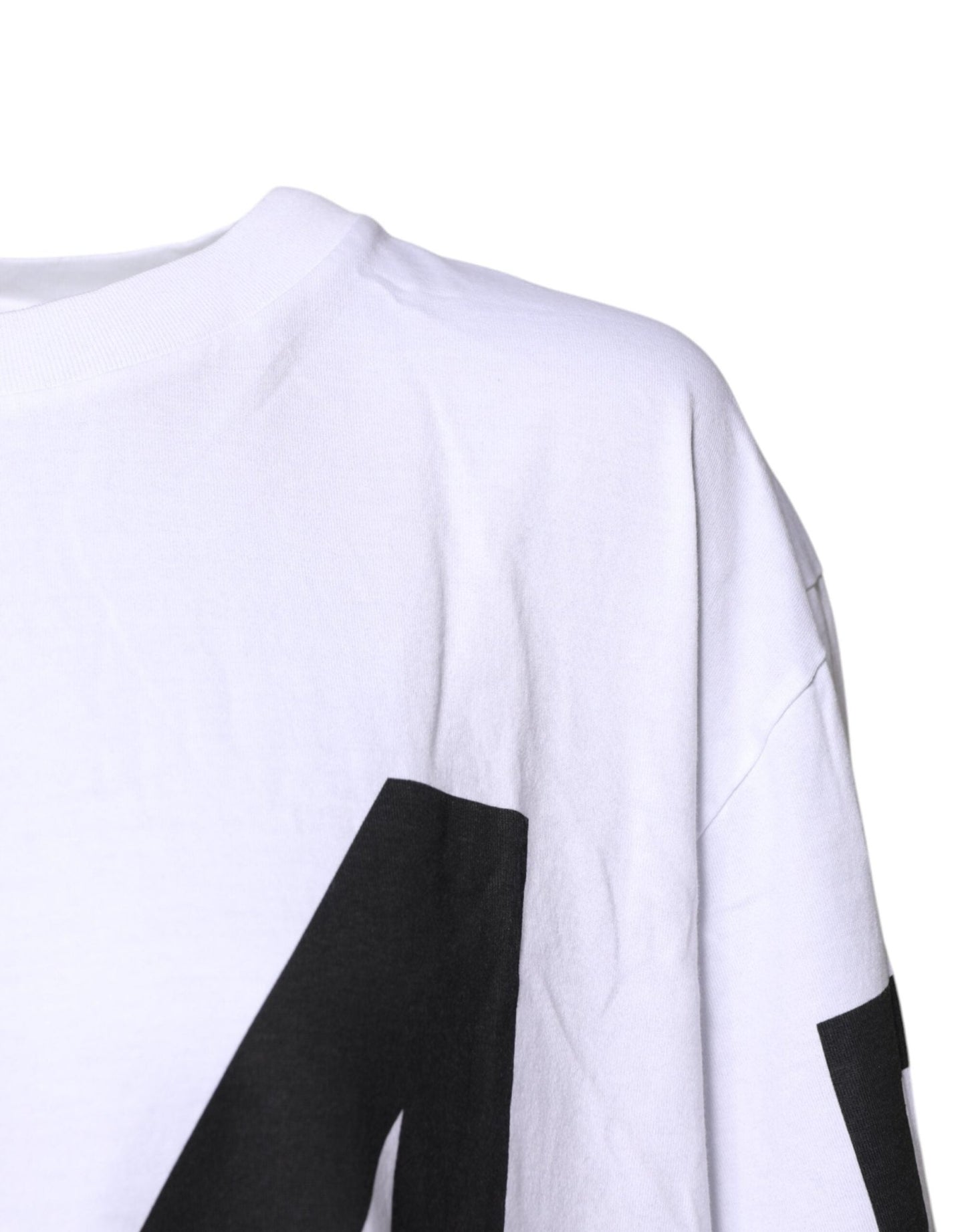 Dolce & Gabbana White Black Fashion Devotion Oversized Top - Sandy Store ByNet