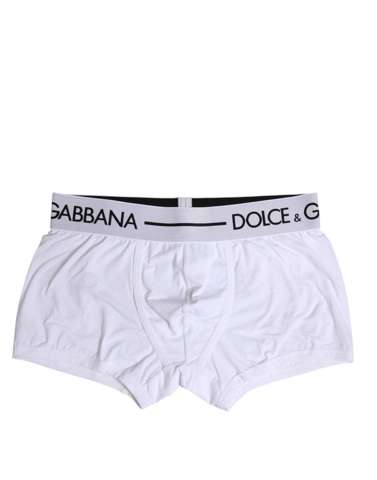 Dolce & Gabbana White Cotton Stretch Regular Boxer Underwear – IT4 | S par Dolce & Gabbana | Disponible sur Sandy Store ByNet