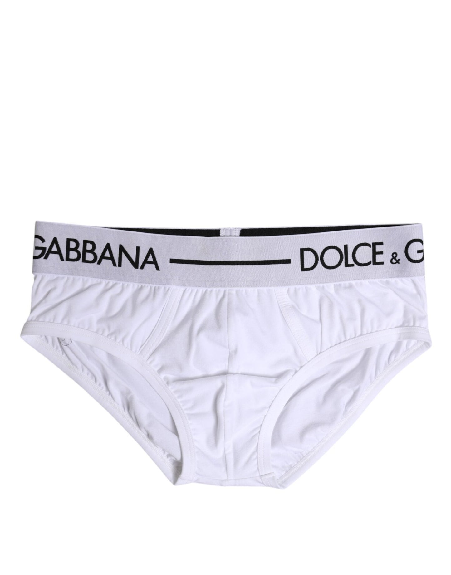 Dolce & Gabbana White Cotton Stretch Regular Brief Underwear – IT4 | S par Dolce & Gabbana | Disponible sur Sandy Store ByNet