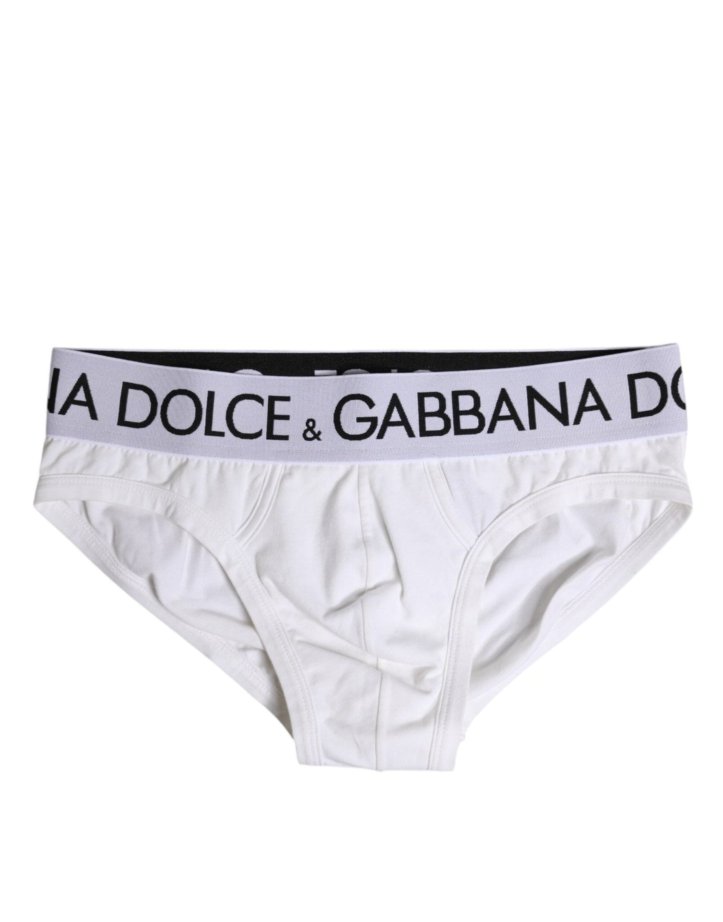 Dolce & Gabbana White Cotton Stretch Regular Brief Underwear – IT4 | S par Dolce & Gabbana | Disponible sur Sandy Store ByNet