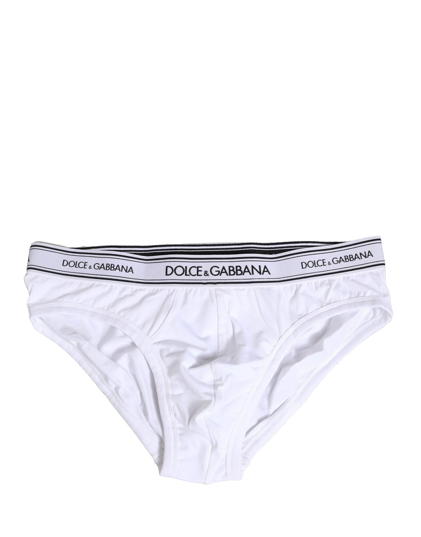 Dolce & Gabbana White Cotton Stretch Regular Brief Underwear – IT4 | S par Dolce & Gabbana | Disponible sur Sandy Store ByNet