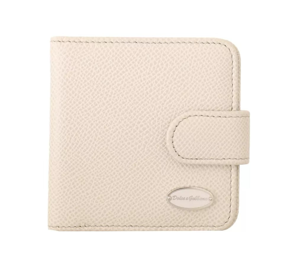 Dolce & Gabbana White Dauphine Leather Condom Case Holder Pocket Wallet – par Dolce & Gabbana | Disponible sur Sandy Store ByNet