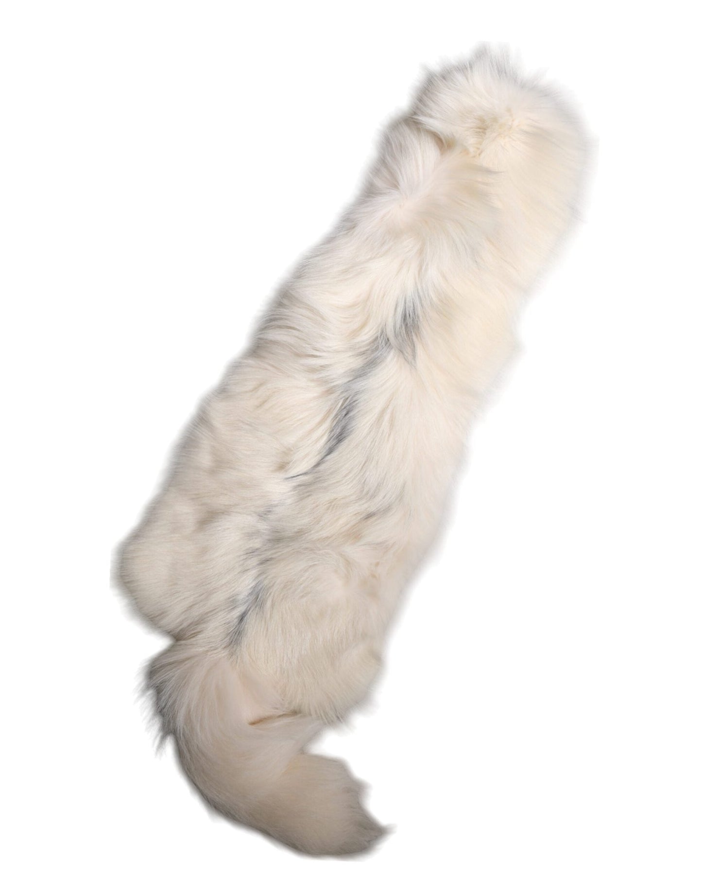 Dolce & Gabbana White Fox Fur Neck Wrap Warmer Winter Scarf - Sandy Store ByNet