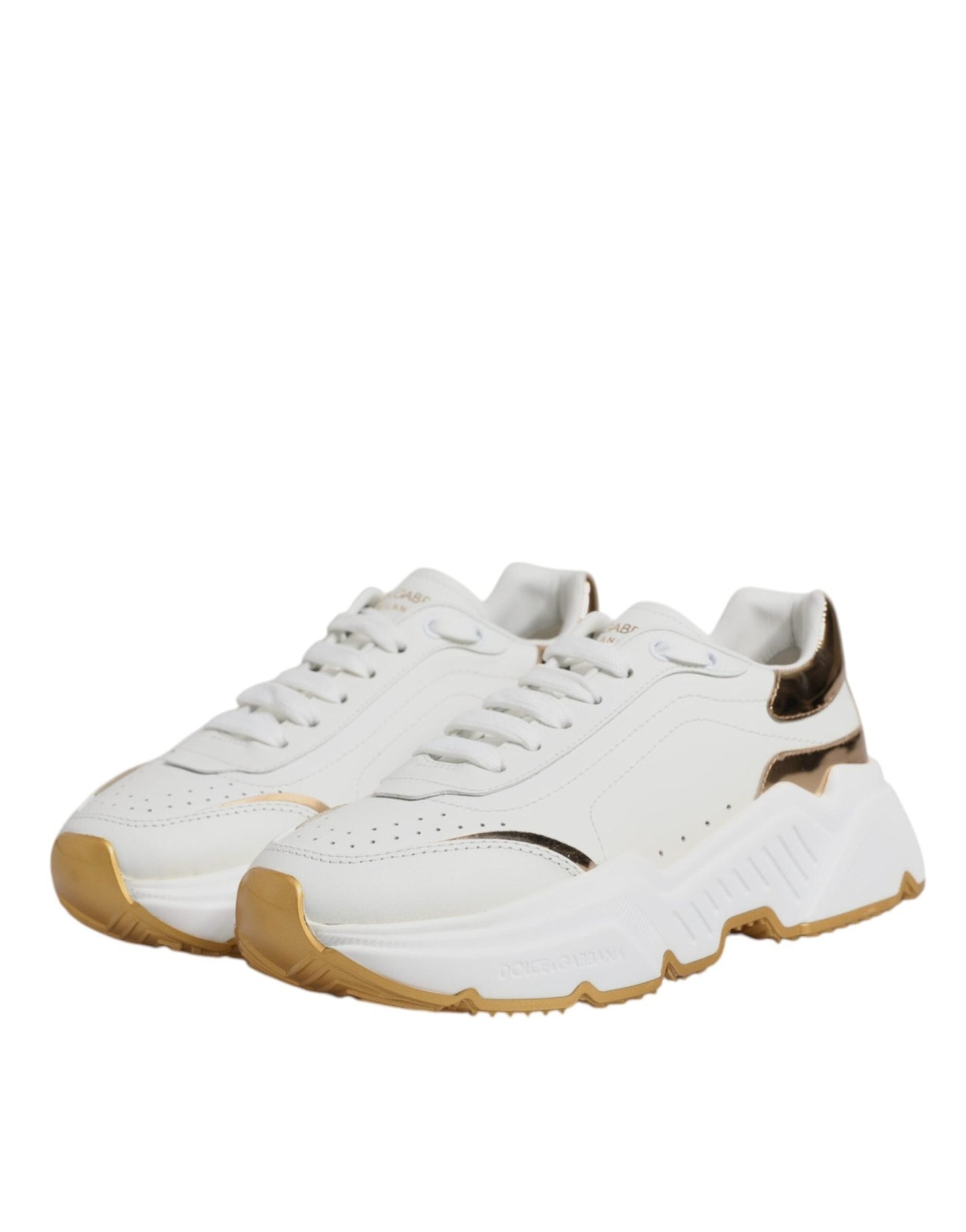 Dolce & Gabbana White Gold Daymaster Low Top Sneakers Shoes – EU36.5/US6 par Dolce & Gabbana | Disponible sur Sandy Store ByNet