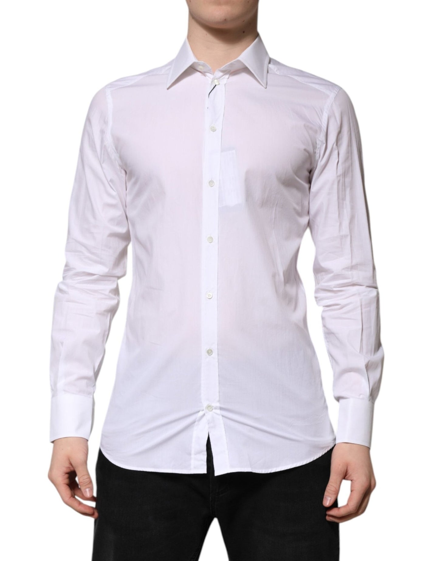 Dolce & Gabbana White GOLD Long Sleeves Dress Formal Shirt – IT39 | S par Dolce & Gabbana | Disponible sur Sandy Store ByNet