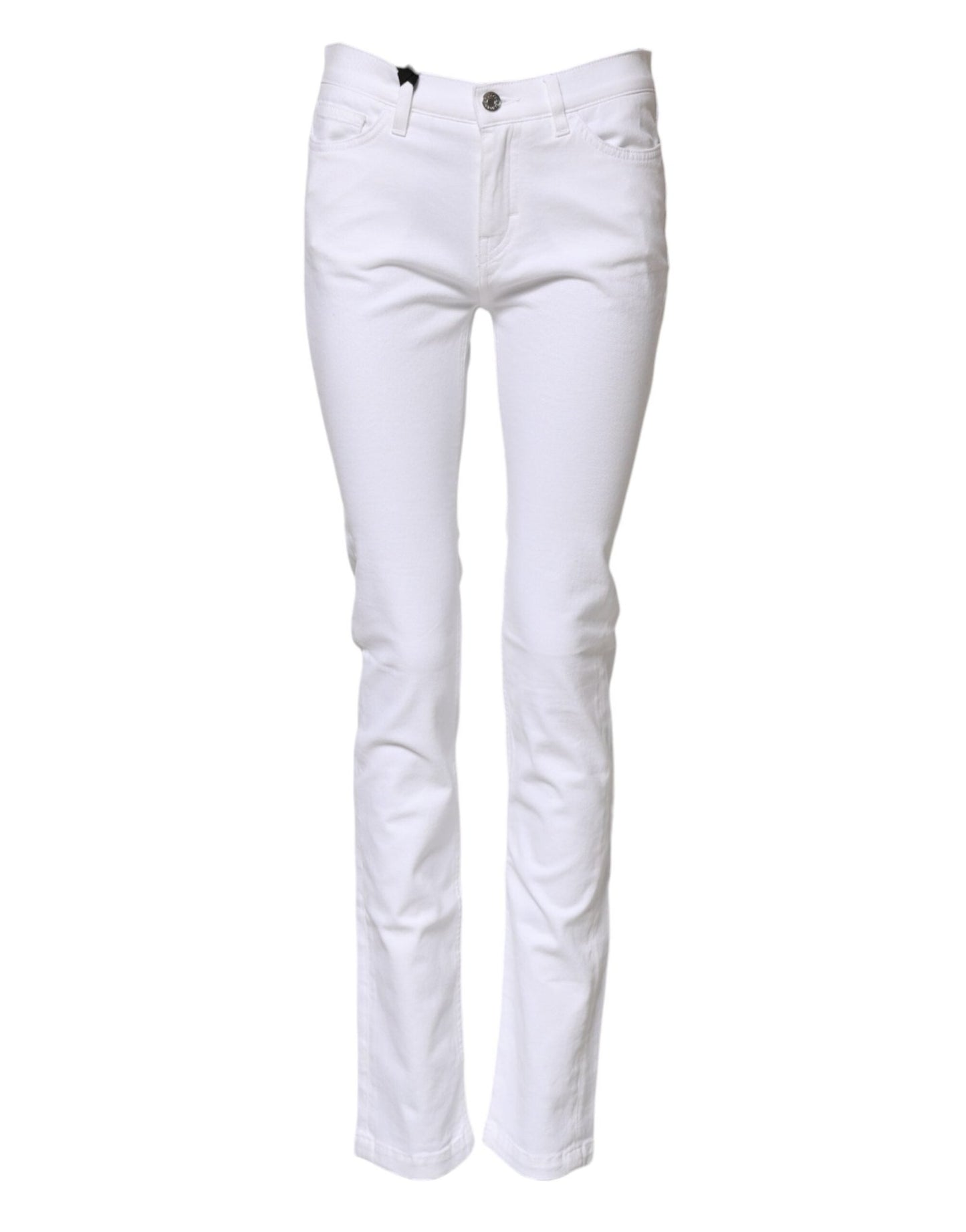 Dolce & Gabbana White GRACE Mid Waisted Skinny Denim Jeans – IT40|S par Dolce & Gabbana | Disponible sur Sandy Store ByNet