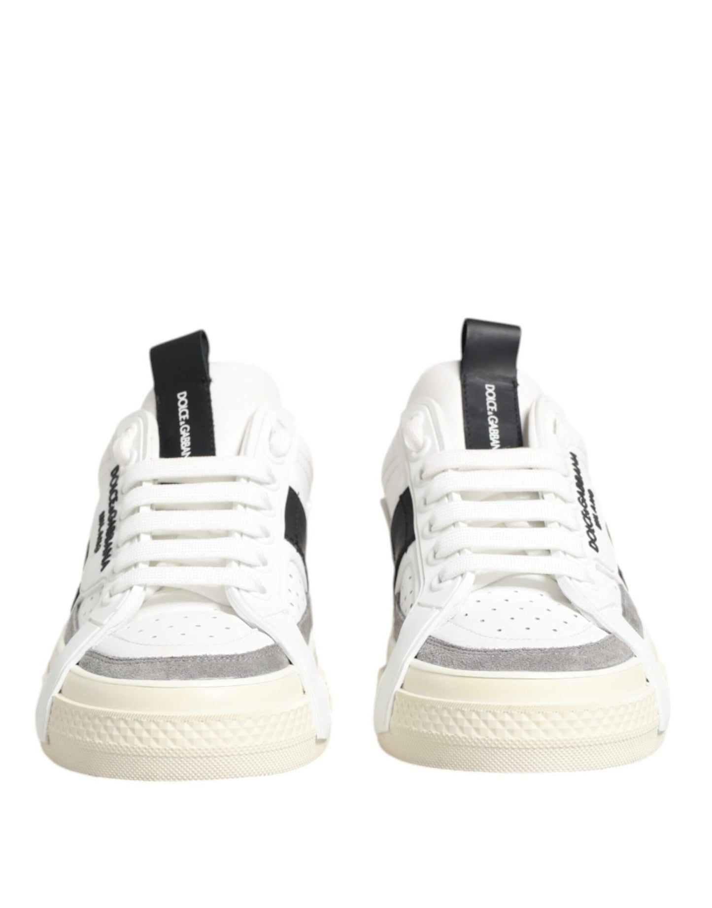 Dolce & Gabbana White Leather Custom 2.Zero Sneakers Shoes – EU40/US9.5 par Dolce & Gabbana | Disponible sur Sandy Store ByNet