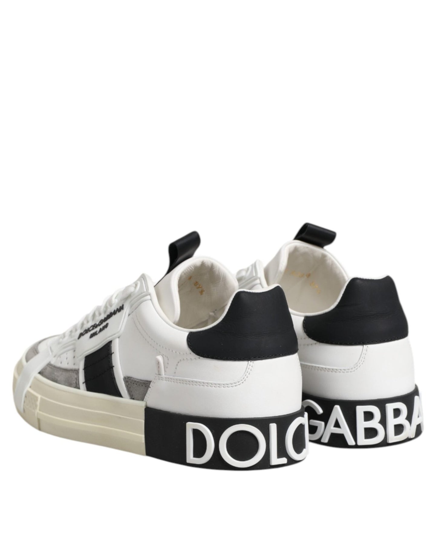Dolce & Gabbana White Leather Custom 2.Zero Sneakers Shoes – EU40/US9.5 par Dolce & Gabbana | Disponible sur Sandy Store ByNet