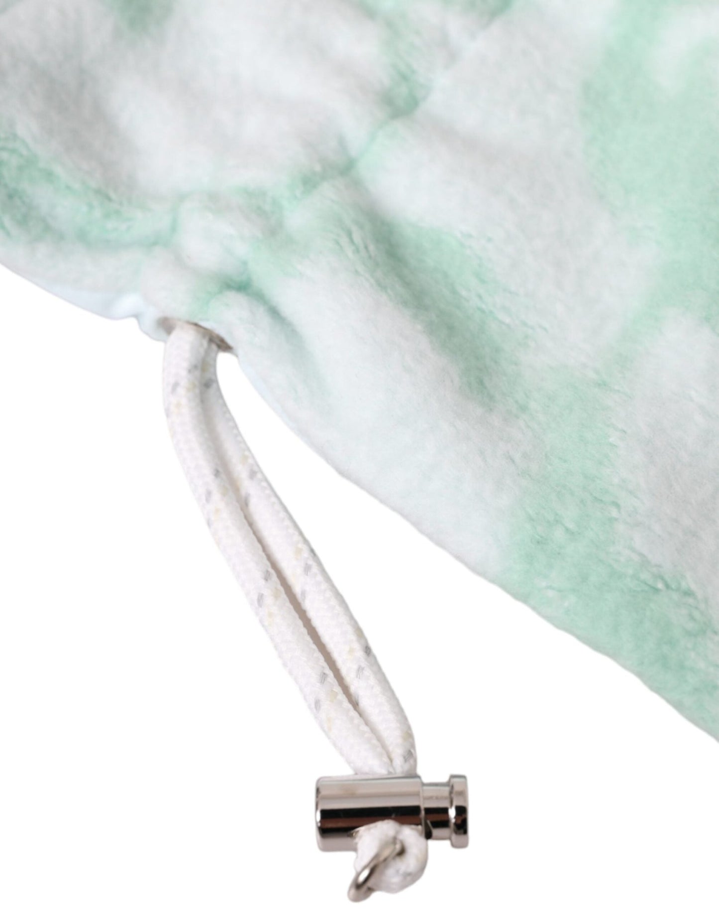 Dolce & Gabbana White Nylon Fleece Wrist Length Mitten Gloves - Sandy Store ByNet