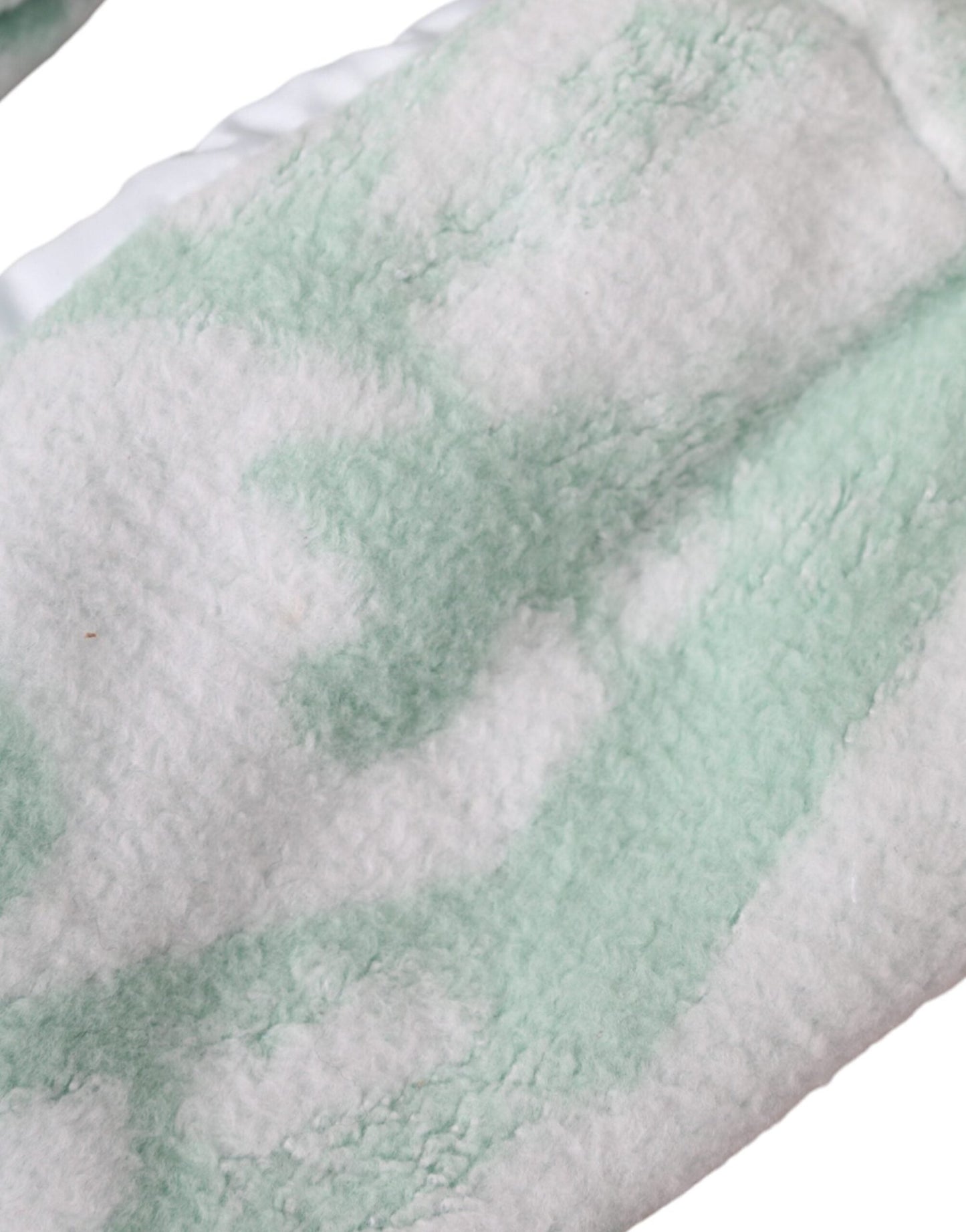 Dolce & Gabbana White Nylon Fleece Wrist Length Mitten Gloves - Sandy Store ByNet