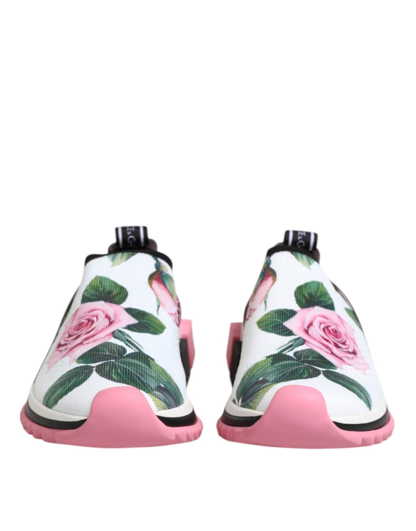 Dolce & Gabbana White Rose Print Sorrento Sneakers Shoes – EU35.5/US5 par Dolce & Gabbana | Disponible sur Sandy Store ByNet