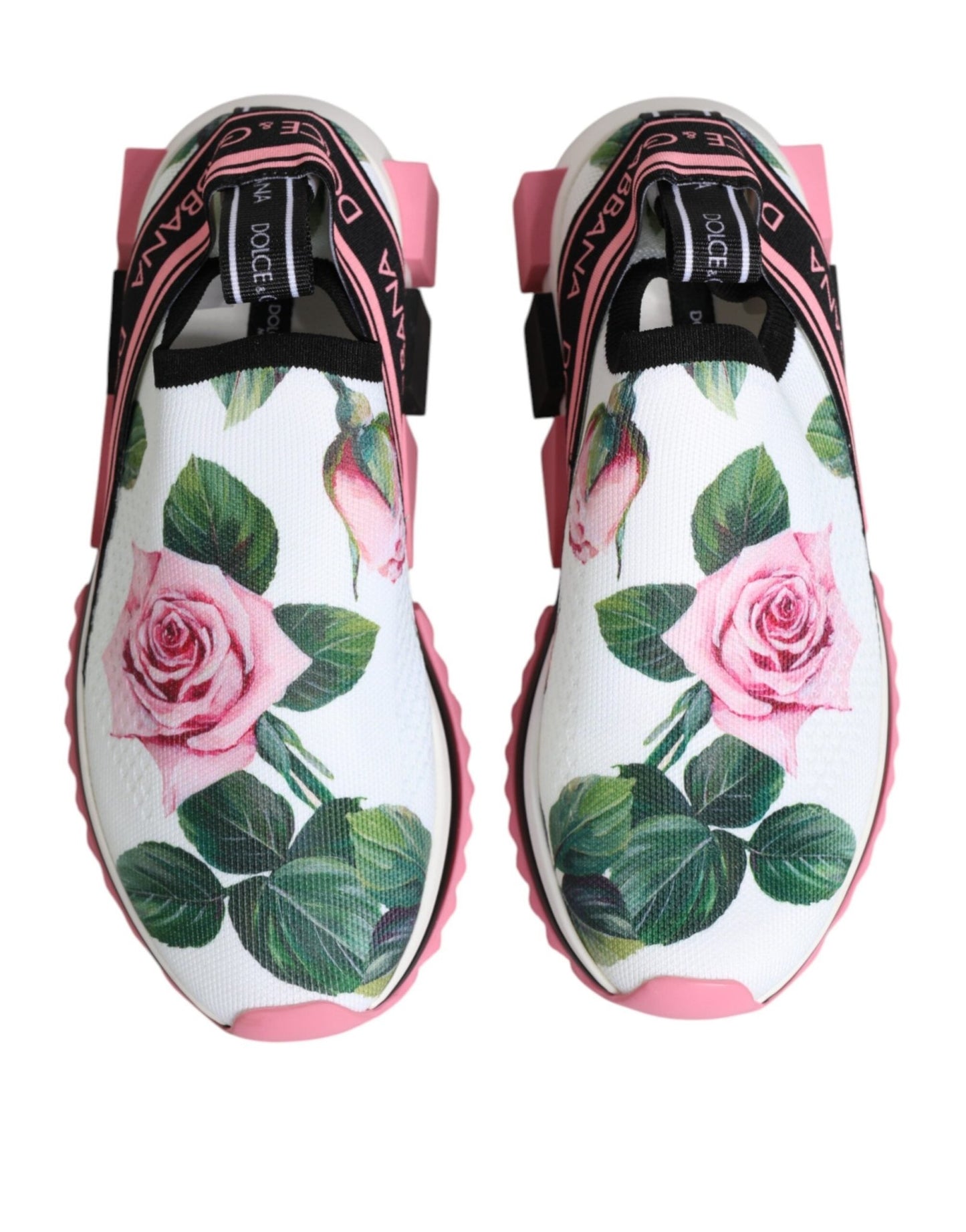 Dolce & Gabbana White Rose Print Sorrento Sneakers Shoes – EU35.5/US5 par Dolce & Gabbana | Disponible sur Sandy Store ByNet