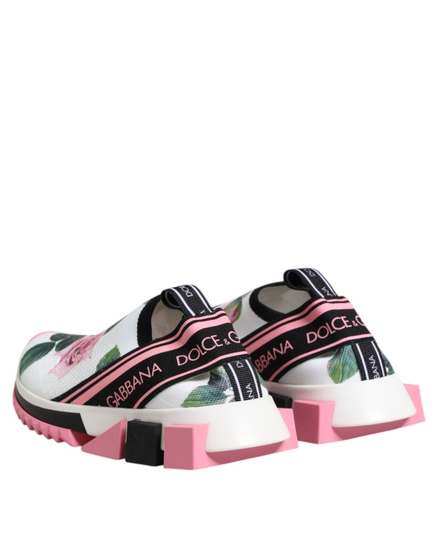 Dolce & Gabbana White Rose Print Sorrento Sneakers Shoes – EU35.5/US5 par Dolce & Gabbana | Disponible sur Sandy Store ByNet