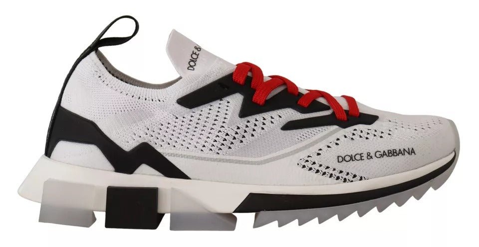 Dolce & Gabbana White SORRENTO Sport Stretch Men Shoes Sneakers – EU45/US12 par Dolce & Gabbana | Disponible sur Sandy Store ByNet