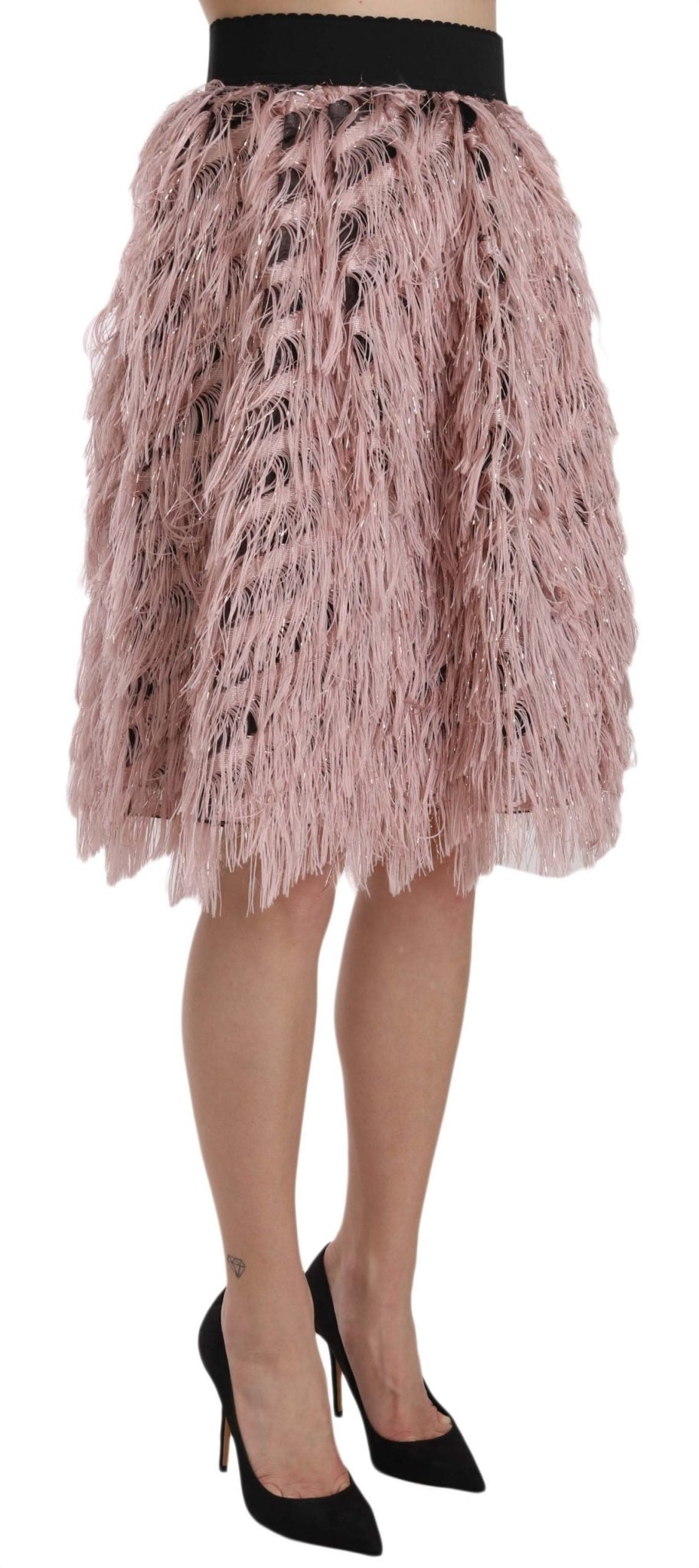 Dolce & Gabbana Wide Elastic Waist High Fashion Skirt - Sandy Store ByNet