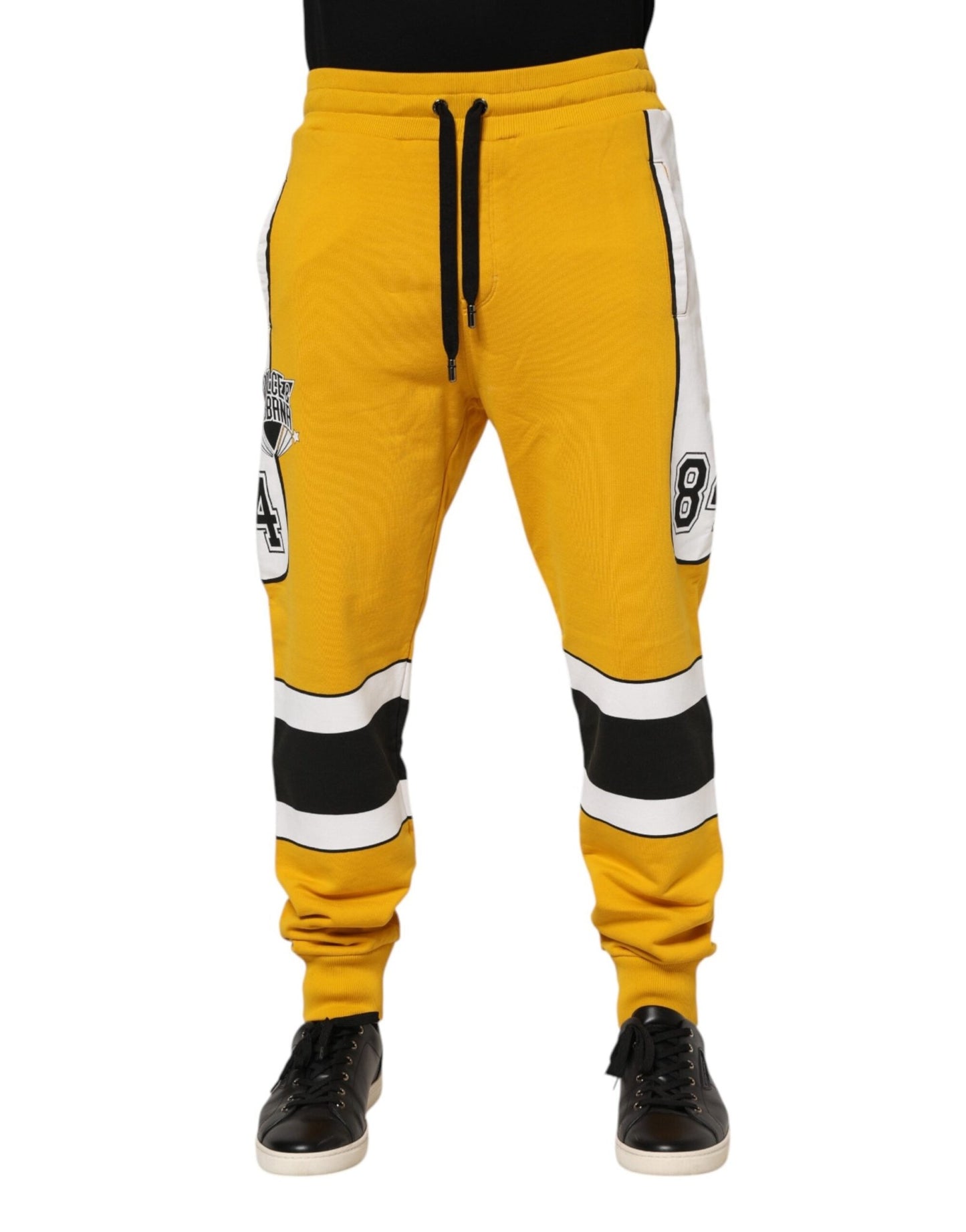 Dolce & Gabbana Yellow Cotton Drawstring Jogger Pants – IT46 | S par Dolce & Gabbana | Disponible sur Sandy Store ByNet