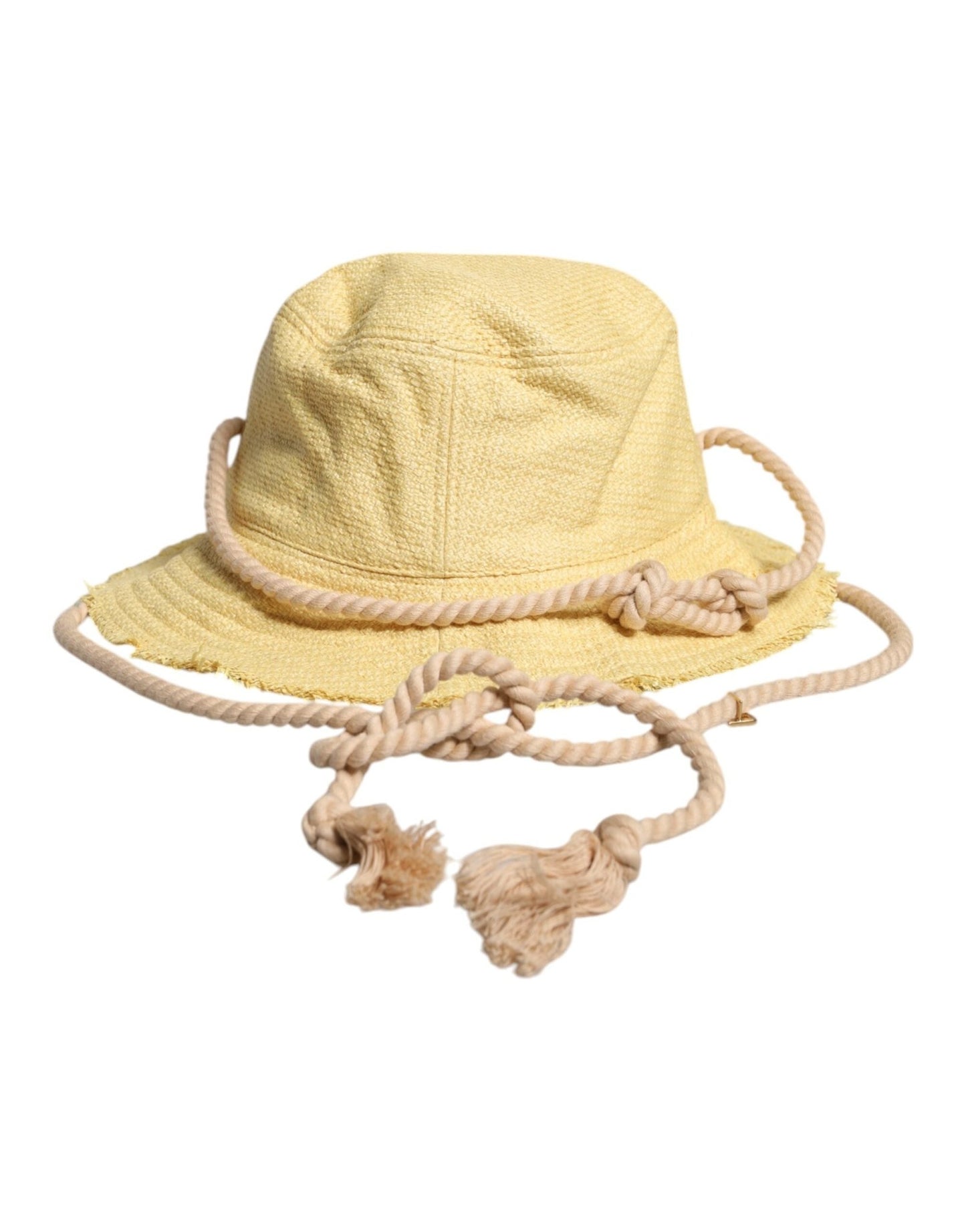 Dolce & Gabbana Yellow Cotton Wide Brim Bucket – 59 cm|L par Dolce & Gabbana | Disponible sur Sandy Store ByNet