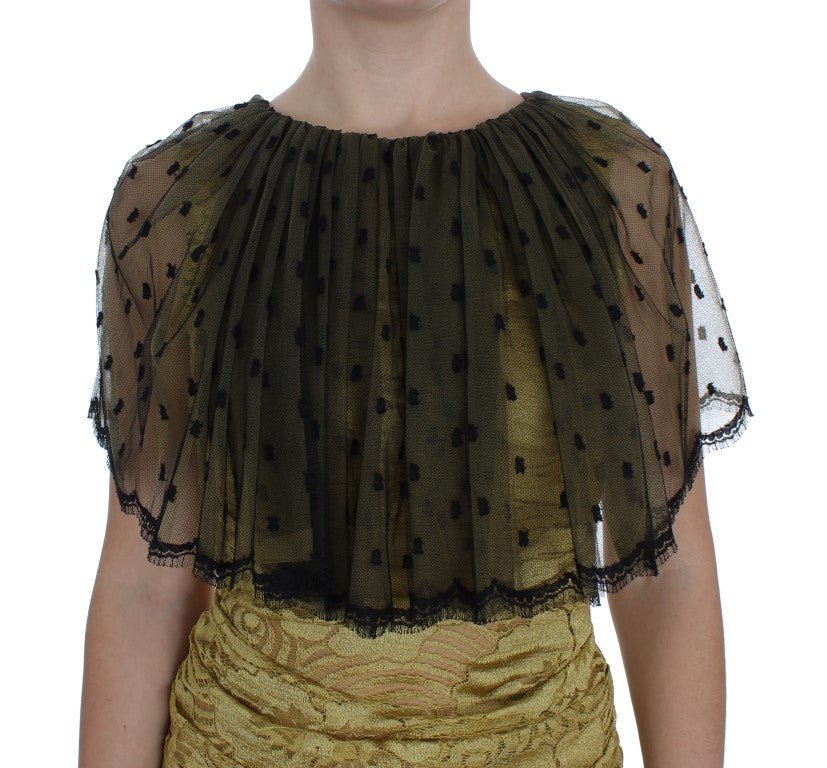 Dolce & Gabbana Yellow Floral Lace Sheath Dress - Sandy Store ByNet