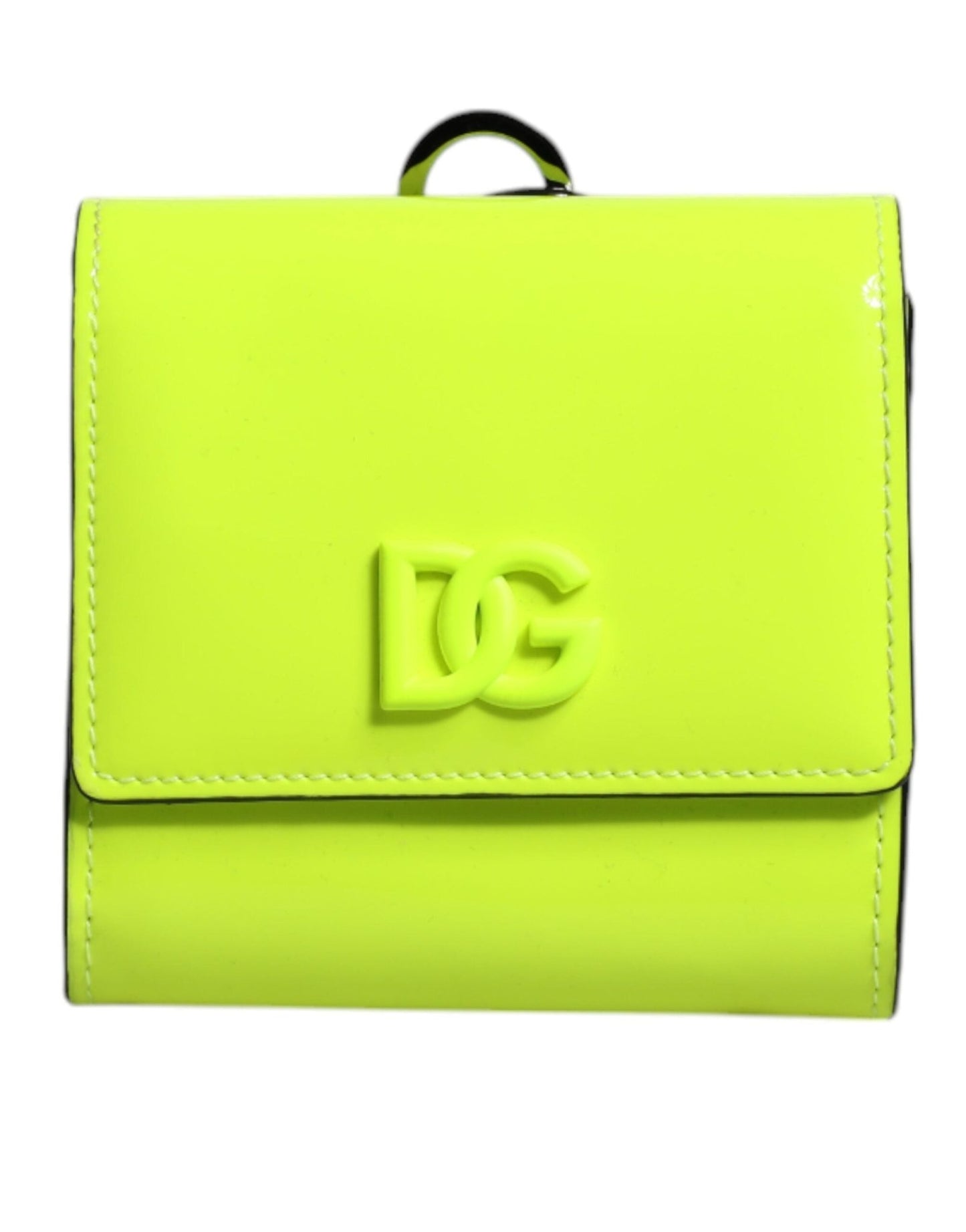Dolce & Gabbana Yellow Green Bifold DG Logo Neck Strap Cardholder Wallet – par Dolce & Gabbana | Disponible sur Sandy Store ByNet