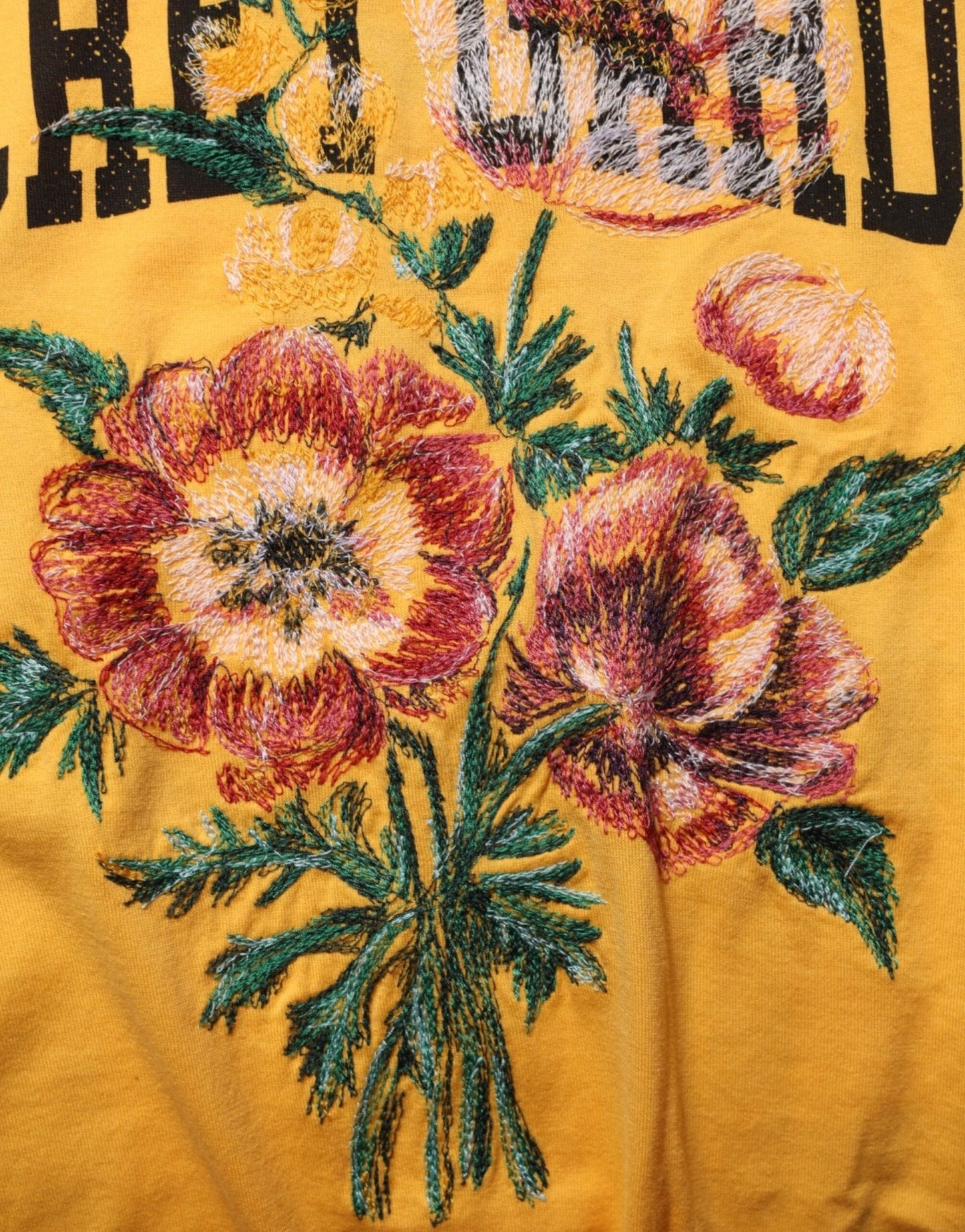 Dolce & Gabbana Yellow Secret Graden Floral Cotton CrewNeck T-shirt – IT50 | L par Dolce & Gabbana | Disponible sur Sandy Store ByNet
