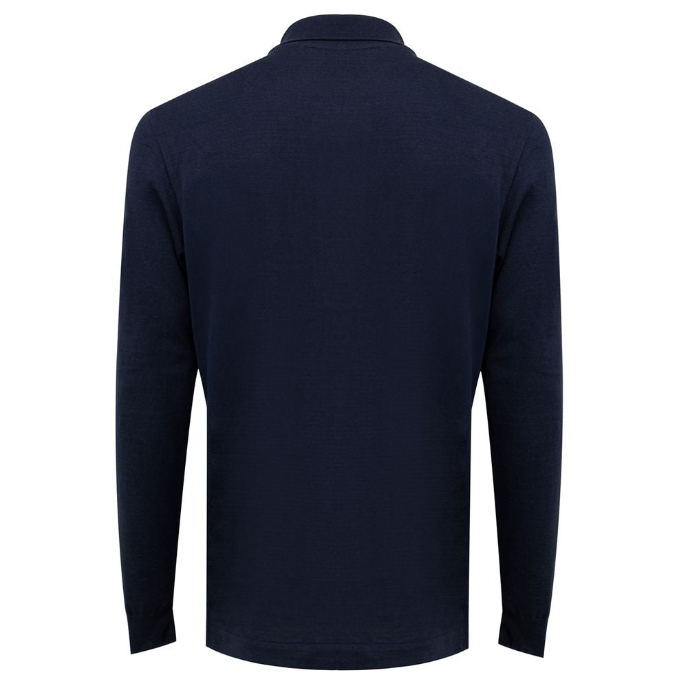 Dunhill Blue Cashmere Polo Shirt - Sandy Store ByNet