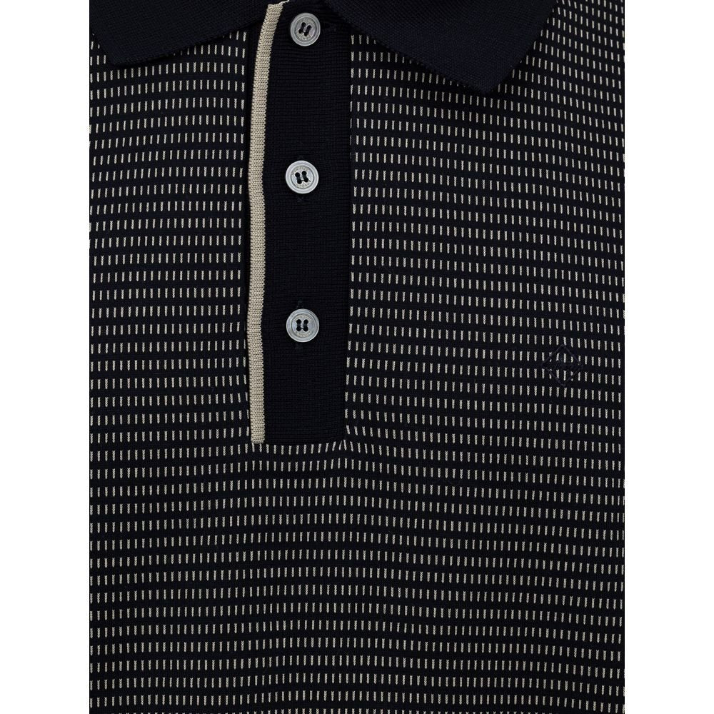 Dunhill Blue Cotton Polo Shirt - Sandy Store ByNet