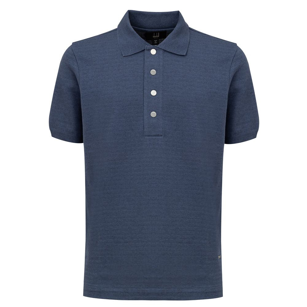 Dunhill Blue Cotton Polo Shirt - Sandy Store ByNet