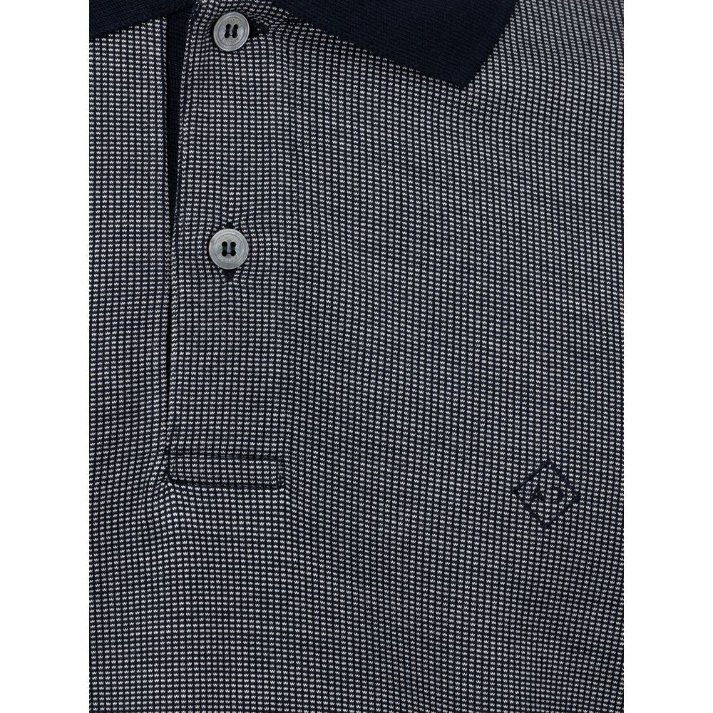 Dunhill Blue Cotton Polo Shirt - Sandy Store ByNet
