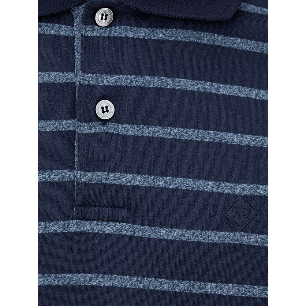 Dunhill Blue Cotton Polo Shirt - Sandy Store ByNet