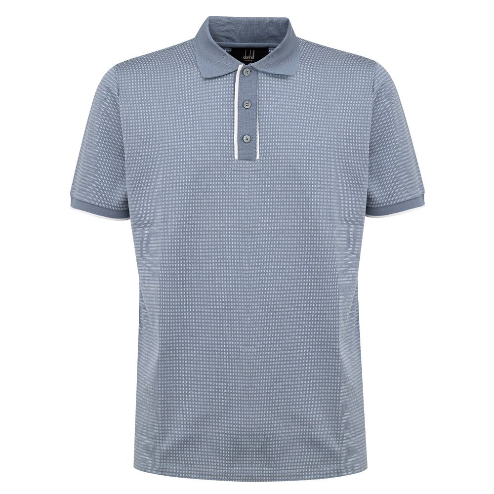 Dunhill Light Blue Cotton Polo Shirt - Sandy Store ByNet