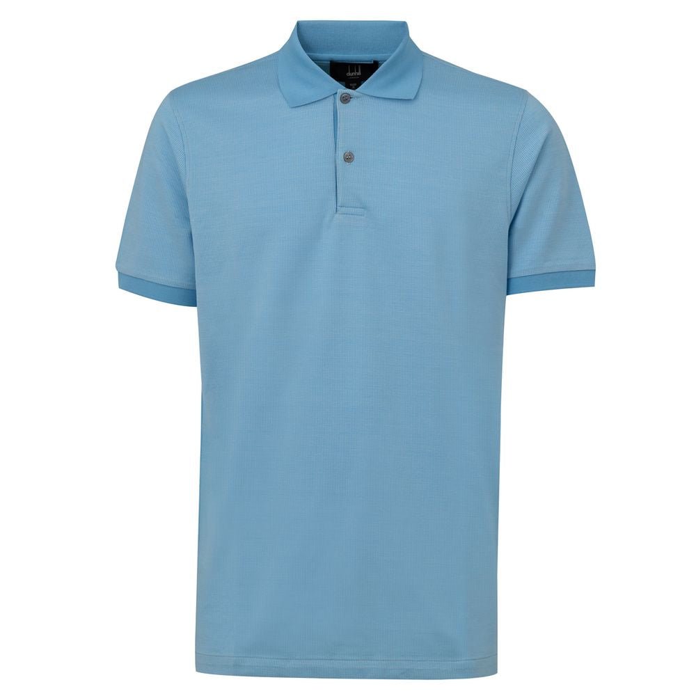 Dunhill Light Blue Cotton Polo Shirt - Sandy Store ByNet