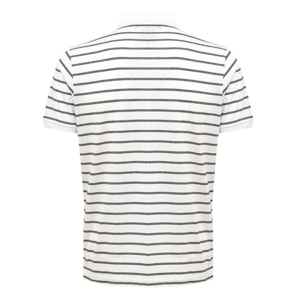 Dunhill White Cotton Polo Shirt - Sandy Store ByNet